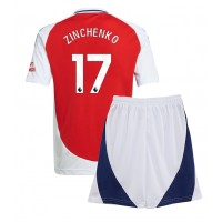 Fotbalové Dres Arsenal Oleksandr Zinchenko #17 Dětské Domácí 2024-25 Krátký Rukáv (+ trenýrky)